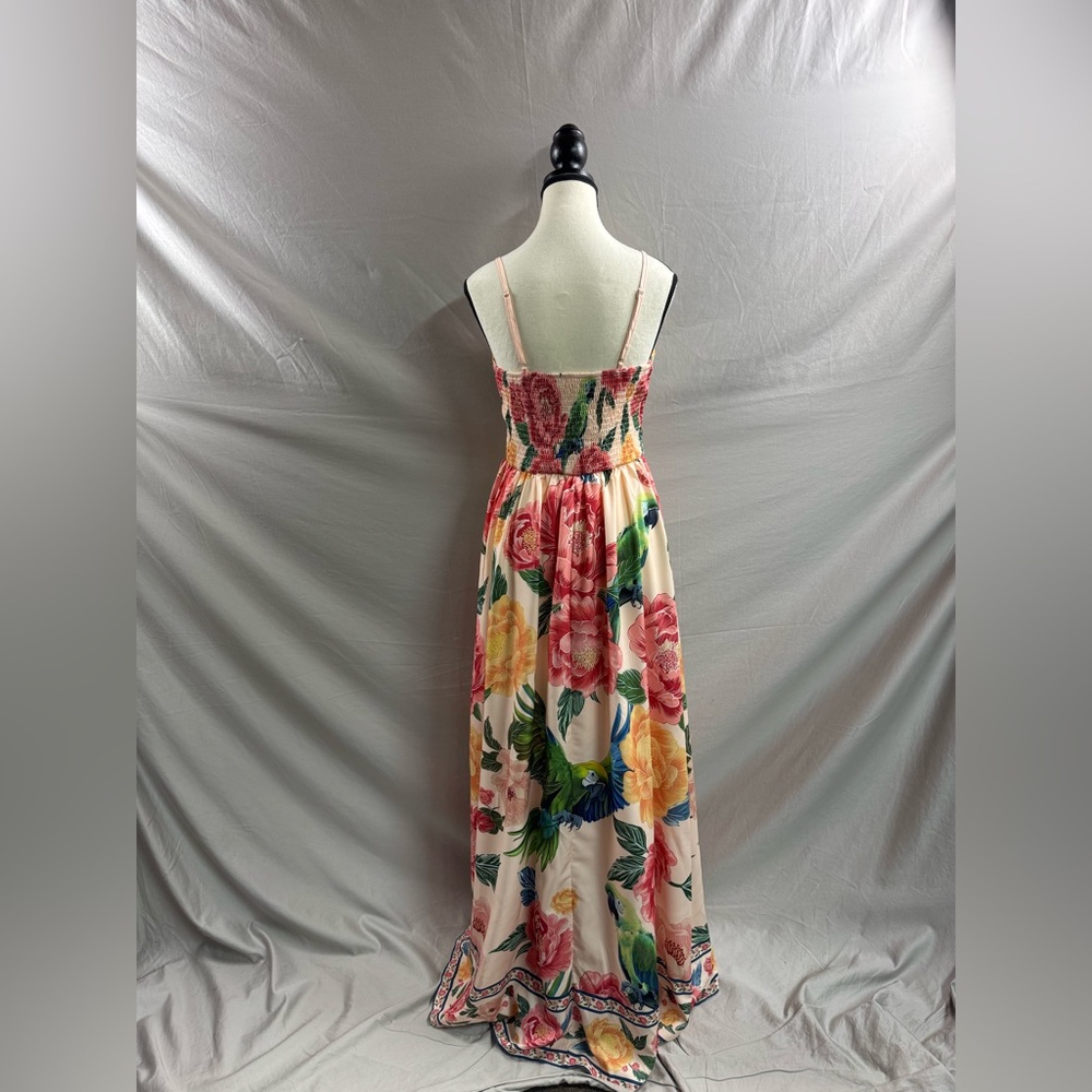 Boho Floral Print V-Neck Maxi Dress - Picture 10 of 10